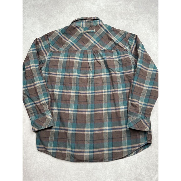 Legendary Whitetails Buck Camp‎ Flannel Shirt Mens Large Plaid Corduroy Trim - Picture 11 of 16